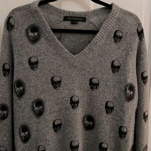 Skull Print Cashmere Sweater